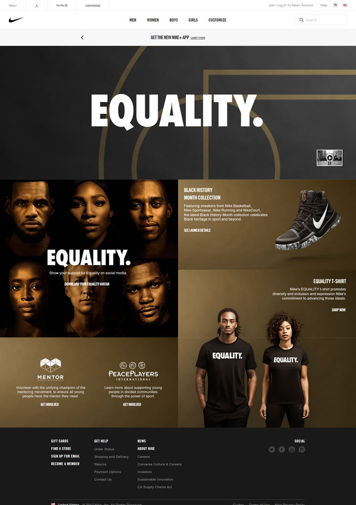 耐克美国官网：Nike.com