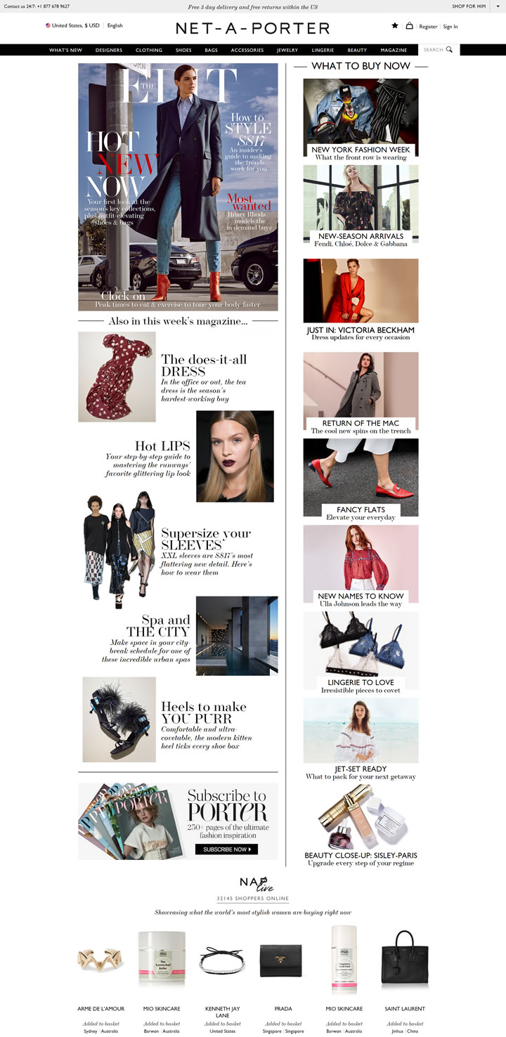 Net-A-Porter美国官网：全球时尚奢侈品名站