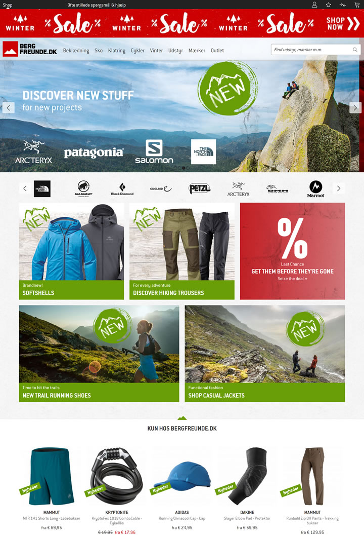 Bergfreunde丹麦：登山装备网上零售商