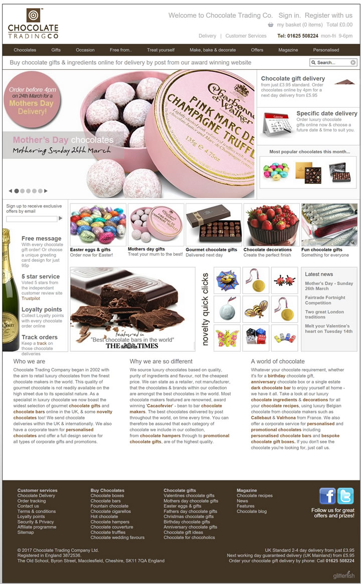 英国巧克力贸易公司：世界各地最好的巧克力