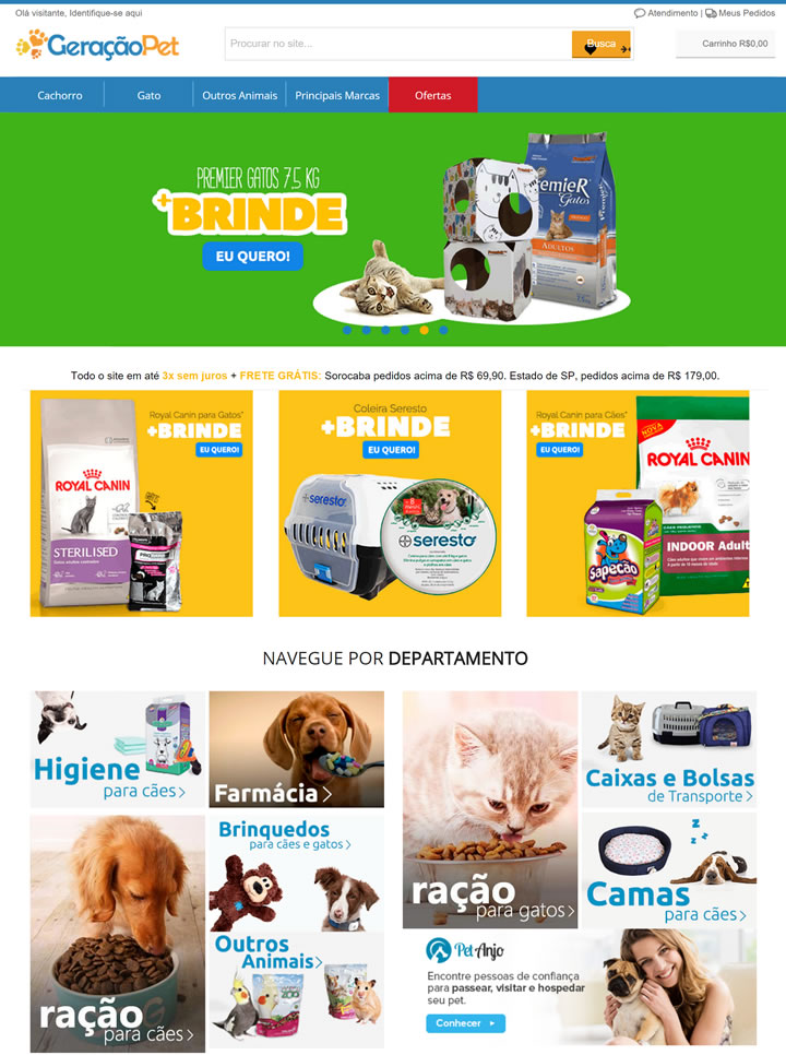 巴西宠物店在线：Geração Pet