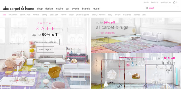 纽约家具、家居装饰和地毯店：ABC Carpet & Home