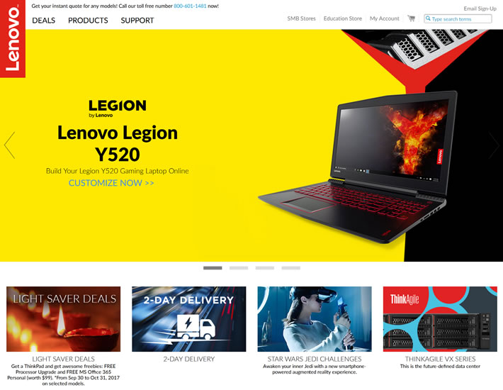 联想新加坡官方网站：Lenovo Singapore