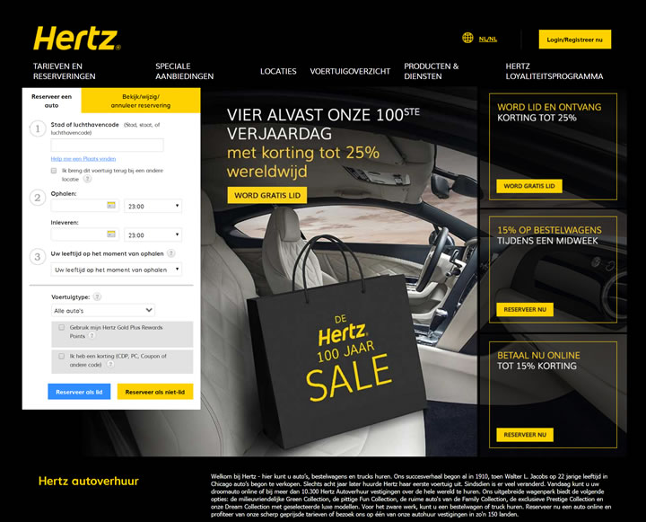 Hertz荷兰：荷兰和全球租车
