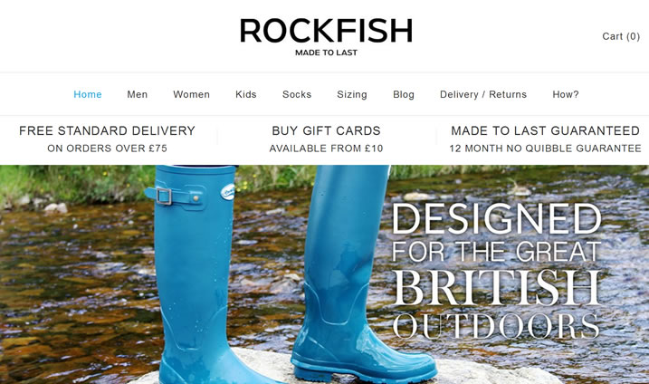 英国雨靴品牌：Rockfish