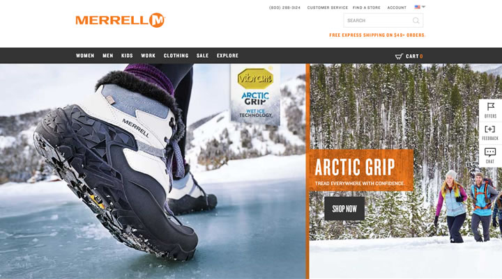 美国登山运动鞋品牌：Merrell