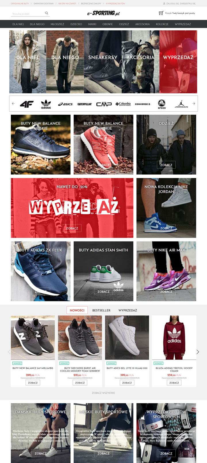 波兰运动鞋网上商店：e-Sporting