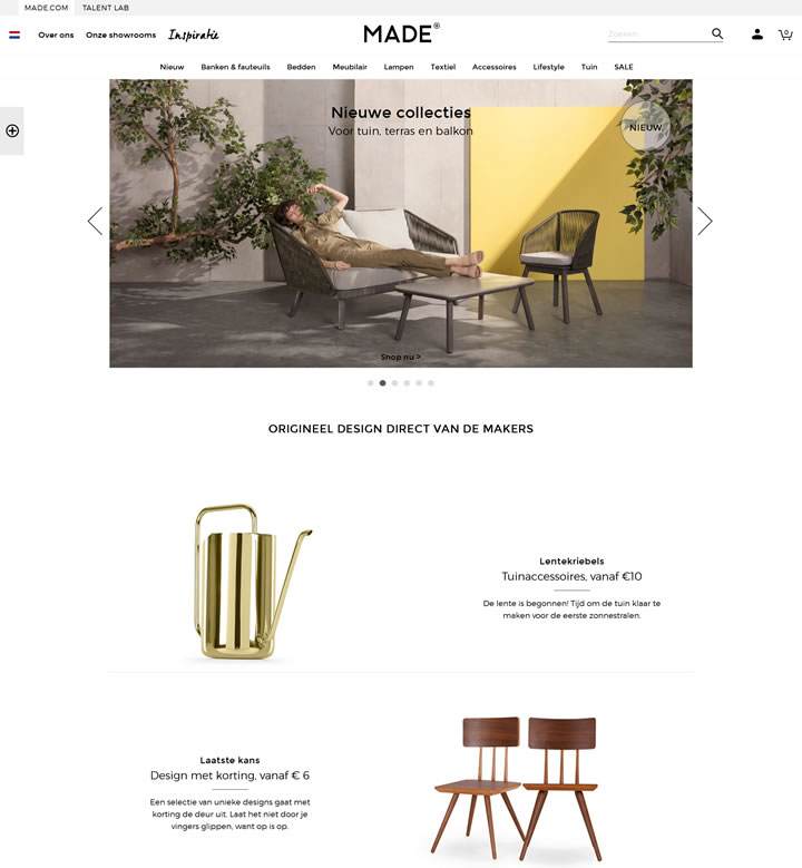 MADE荷兰：提供原创设计师家具