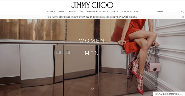 Jimmy Choo美国官网：周仰杰鞋子品牌