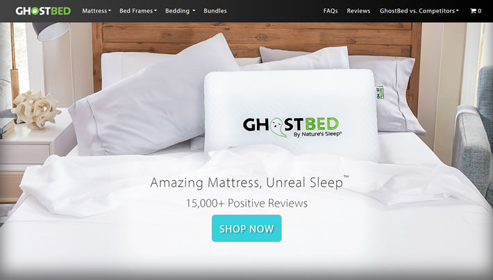 采用冷却技术的超自然舒适度：GhostBed床垫