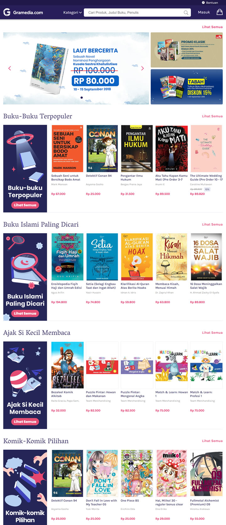 印尼最大的网上书店：Gramedia.com