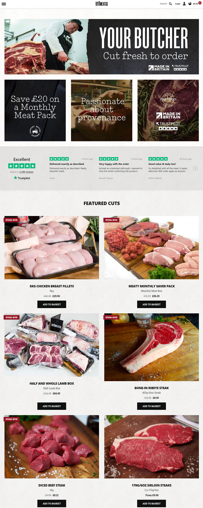 英国网上购买肉类网站：Great British Meat