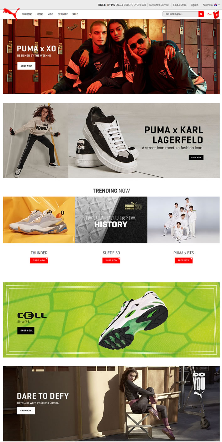 PUMA澳大利亚官方网站：德国运动品牌