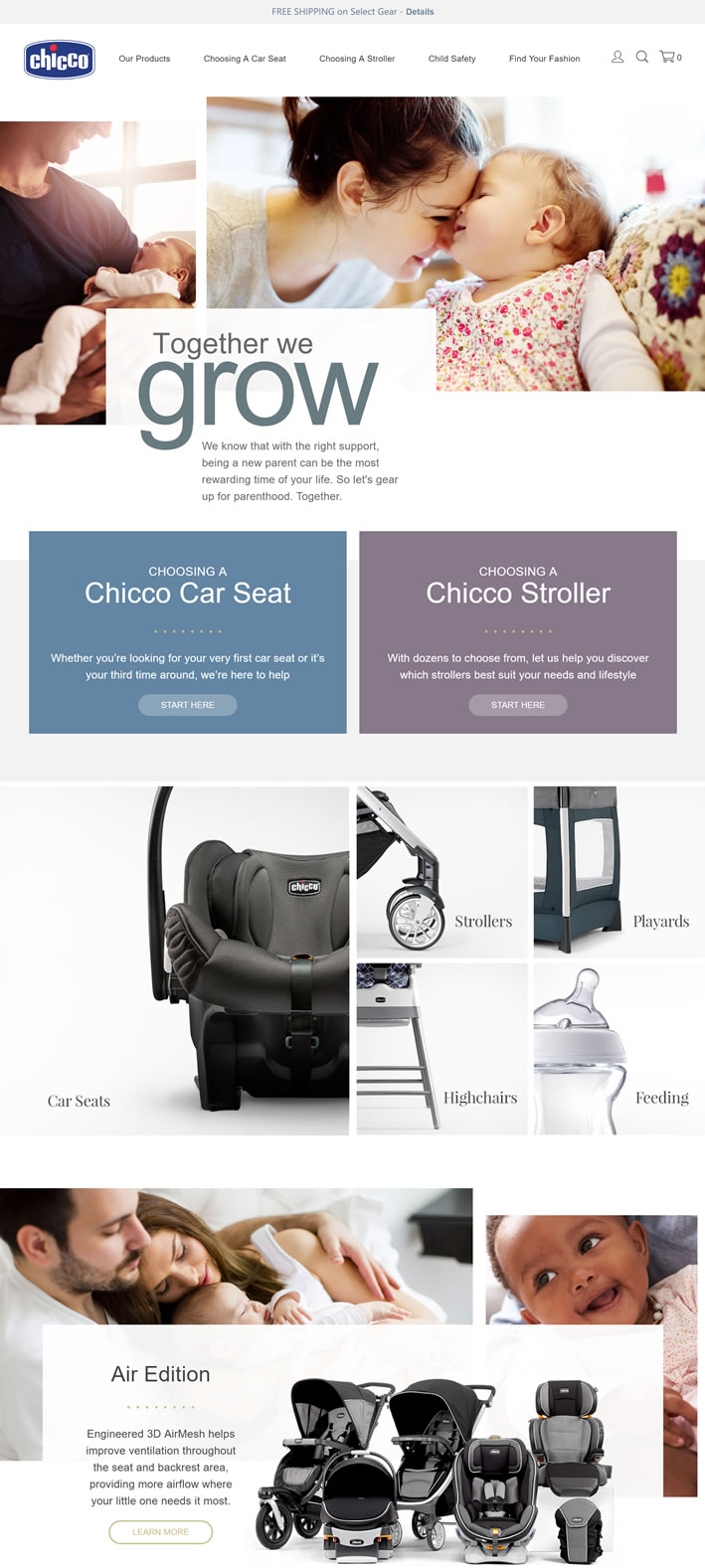 Chicco婴儿用品美国官网：汽车座椅、婴儿推车、高脚椅等