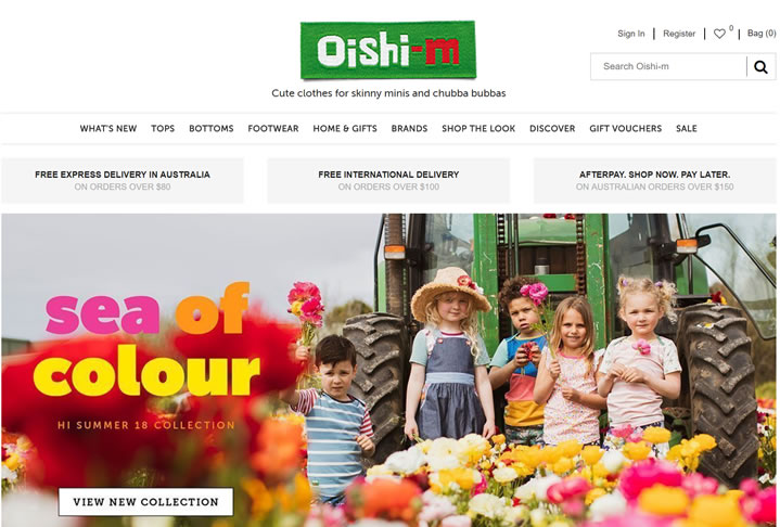 澳大利亚时髦、可爱的婴儿和儿童服装：Oishi-m