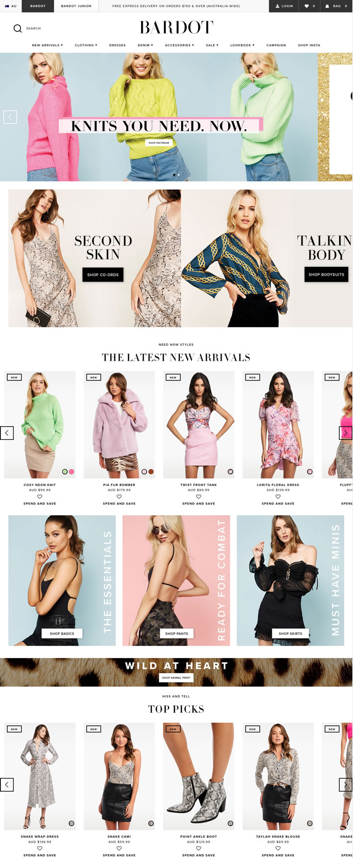 Bardot官网：澳大利亚时装品牌