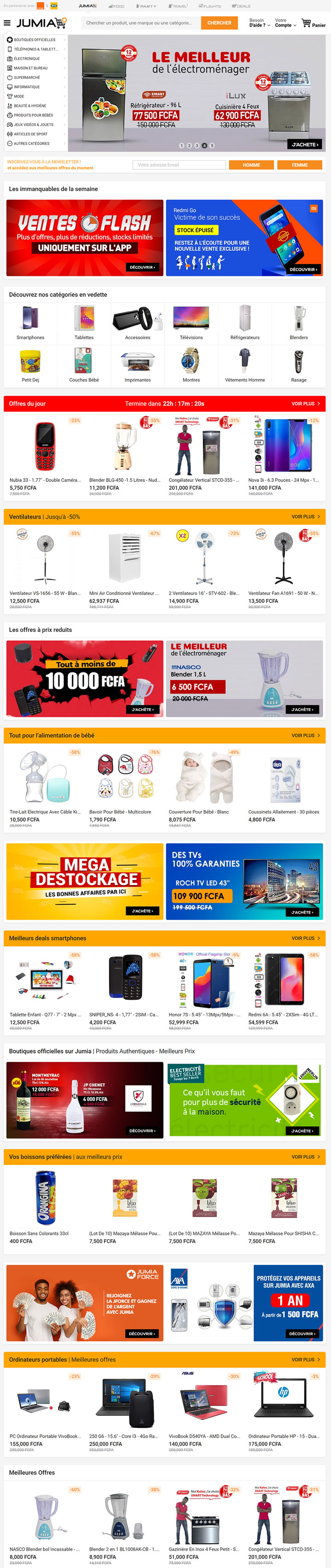 科特迪瓦在线销售和购买网站：Jumia CI