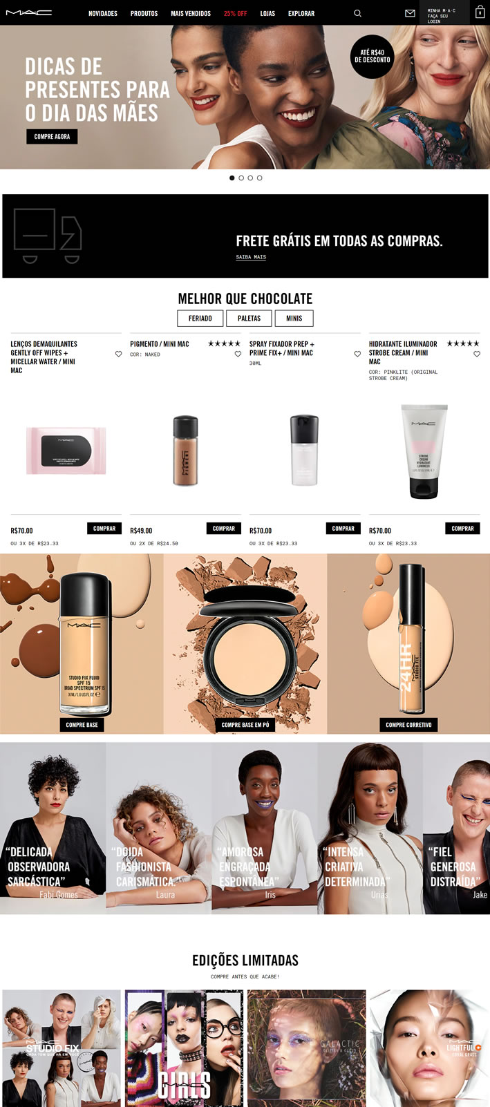 MAC Cosmetics巴西官方网站：M·A·C彩妆