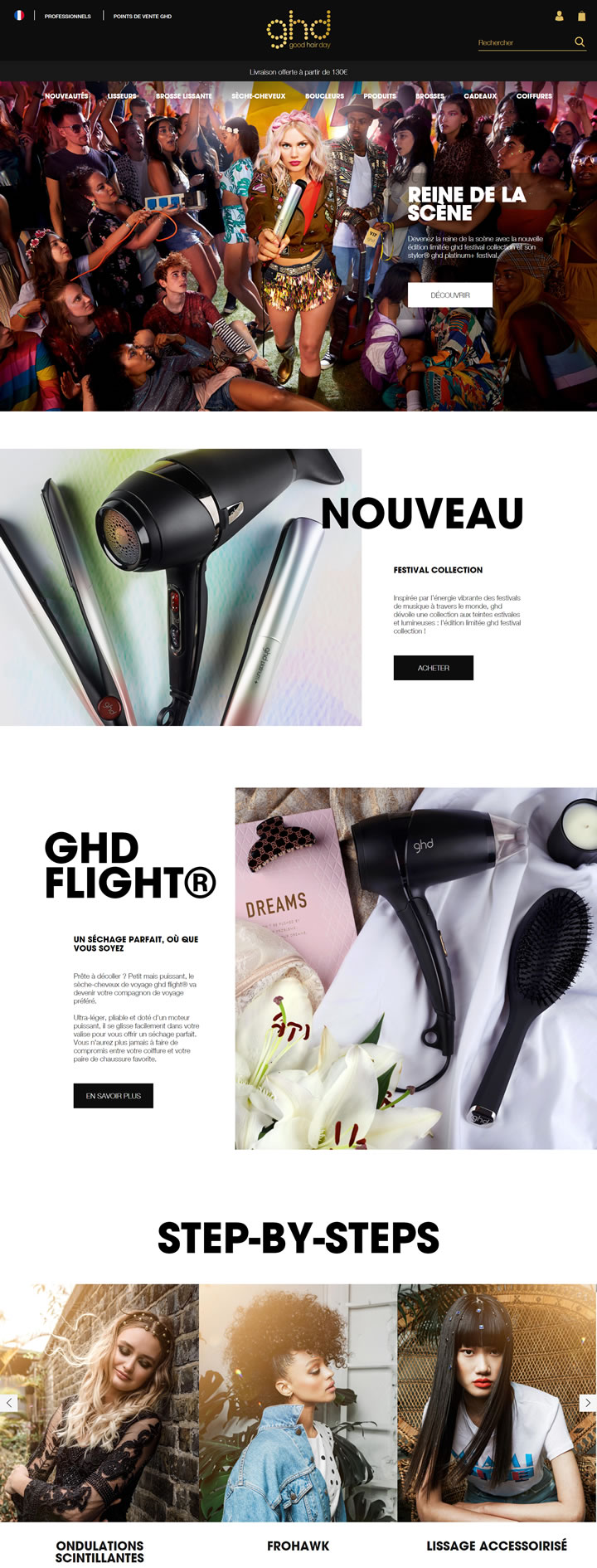 ghd法国官方网站：英国最受欢迎的美发工具品牌