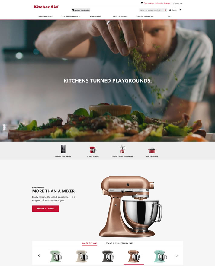 美国台面电器和厨具品牌：KitchenAid