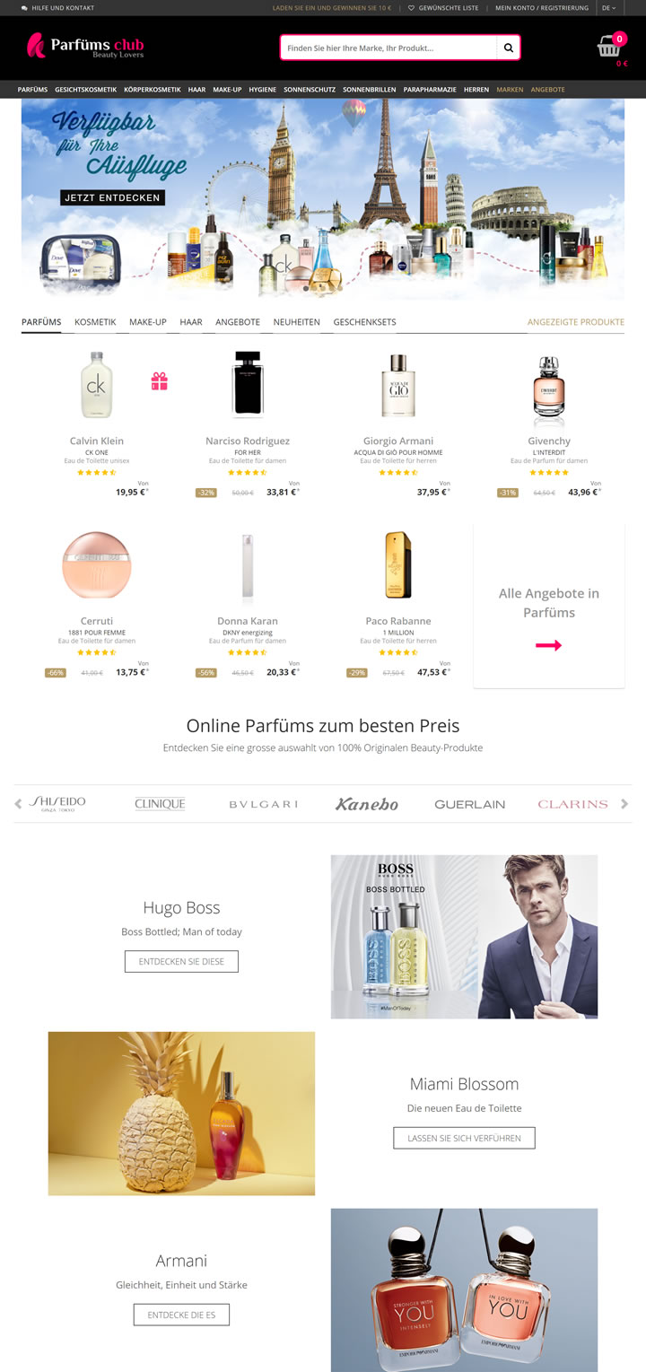 Perfume’s Club德国官网：在线购买香水
