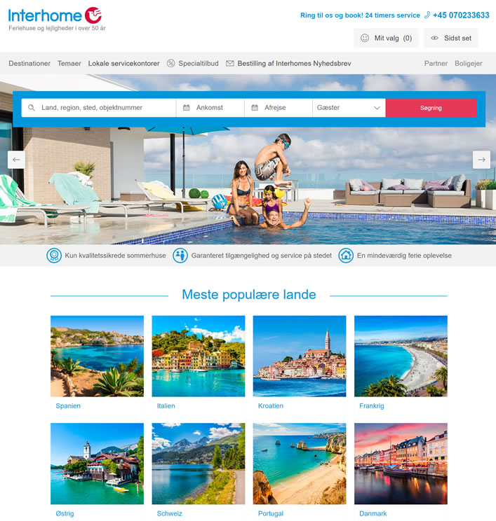 Interhome丹麦：在线预订度假屋和公寓