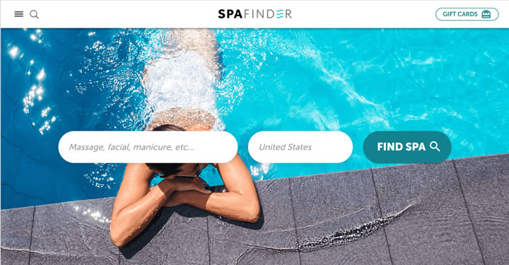 您附近的水疗和健康场所：Spafinder（美国）