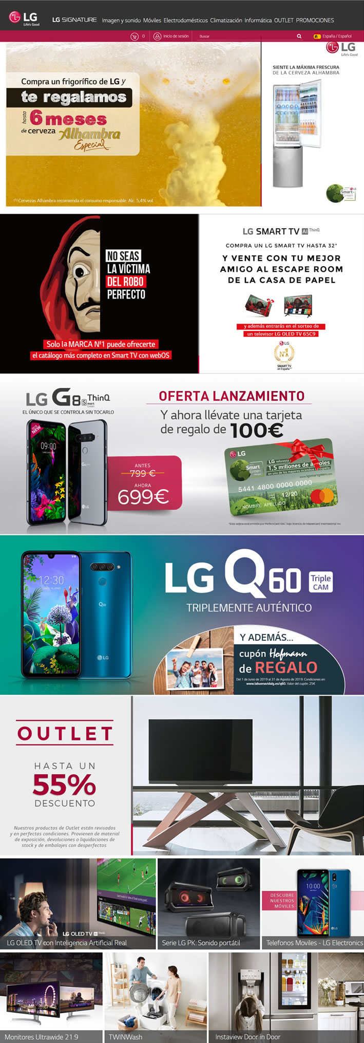 LG西班牙网上商店：Tienda LG Online Es