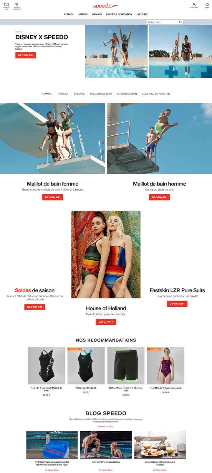 Speedo速比涛法国官方网站：泳衣、泳镜、泳帽、泳裤