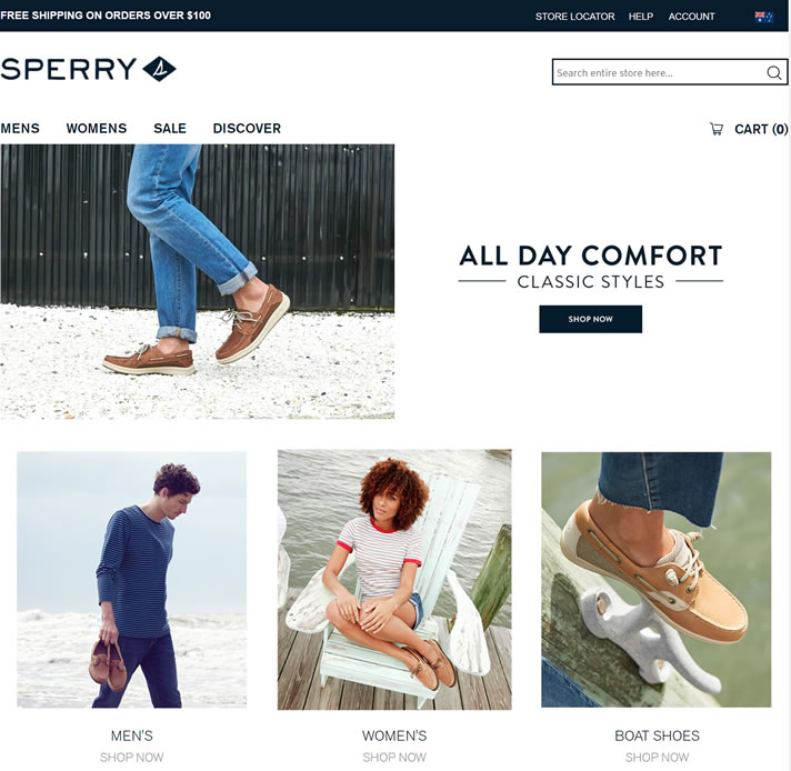 Sperry澳大利亚官网：源自美国帆船鞋创始品牌