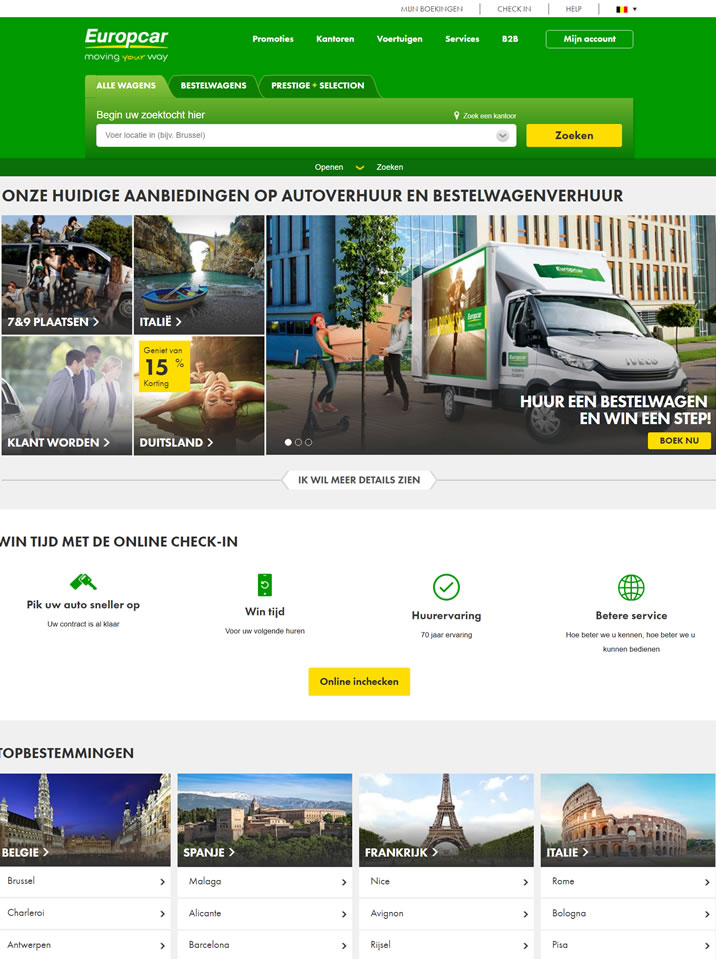 Europcar比利时：租车
