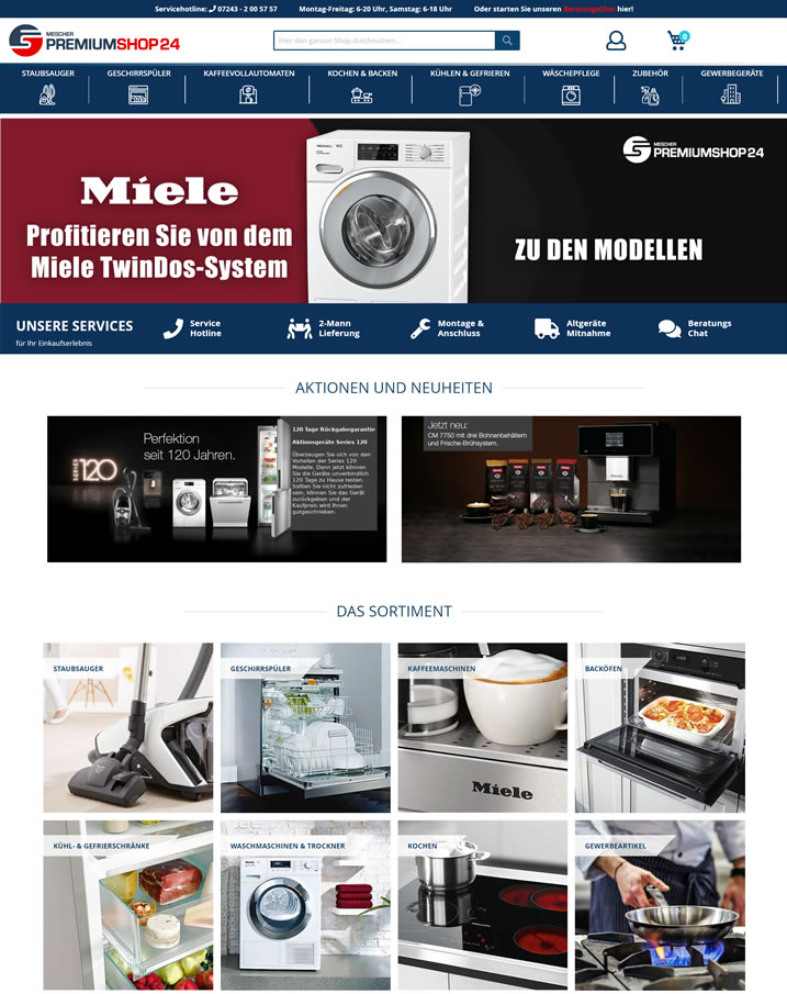 德国家用电器购物网站：Premiumshop24