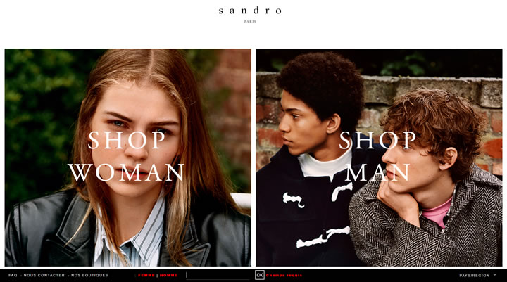 Sandro法国官网：法国成衣品牌