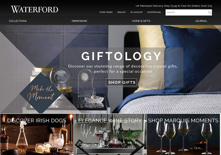 Waterford英国官方网站：世界上最受欢迎的优质水晶品牌