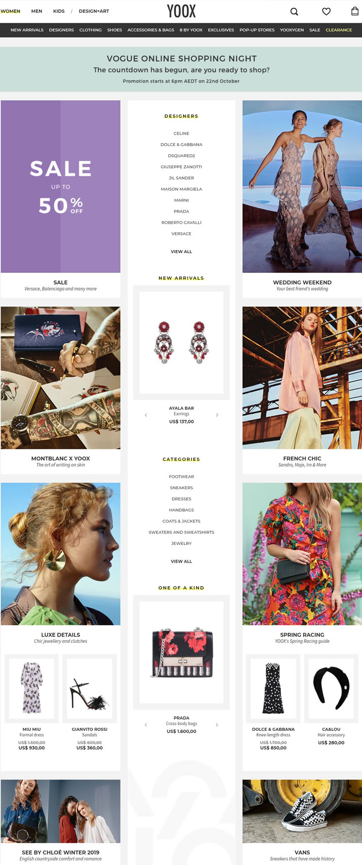 YOOX亚太地区：全球领先的时尚、设计与艺术在线生活方式商店