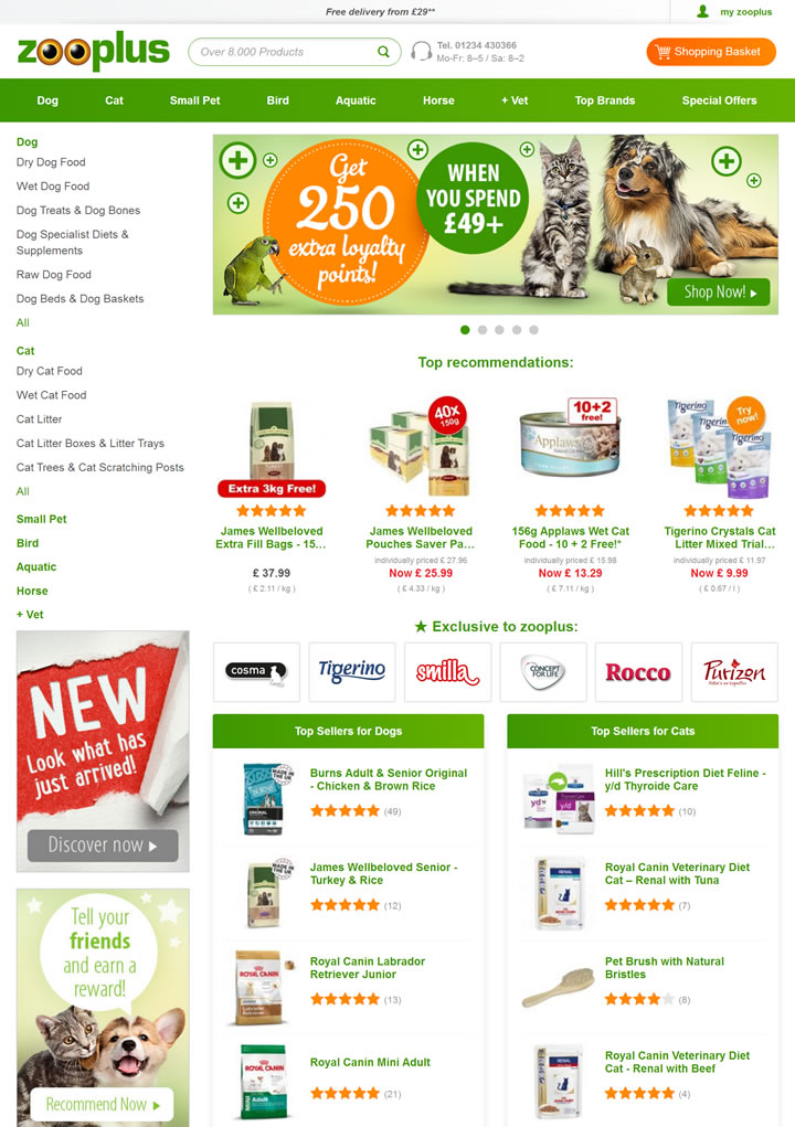 UK’s Largest Online Retailer of Pet Food and Pet Supplies: Zooplus UK