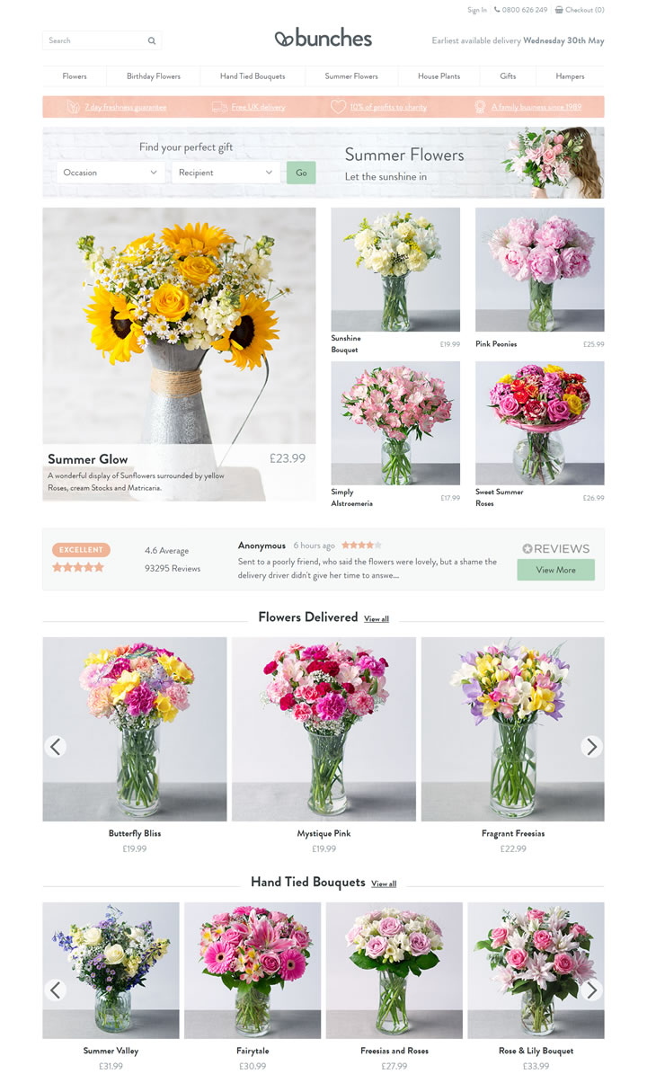 UK Online Florist: Bunches