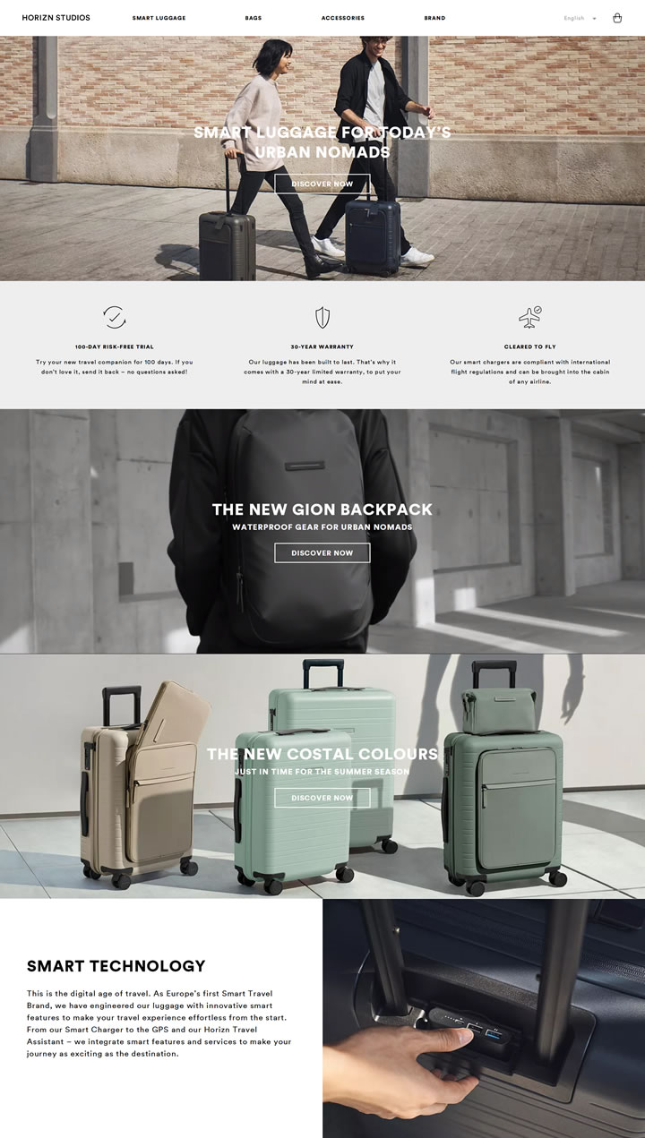 Smart Travel Design Luggage and Accessories: Horizn Studios