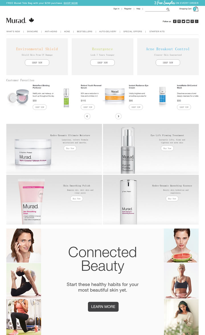 Murad Canada Official Site: American Cosmeceutical Brand, Acne and Anti-Aging Products