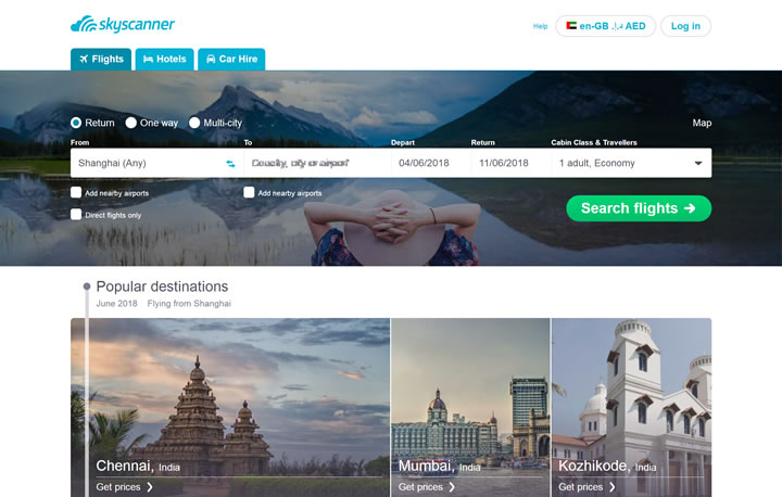 Skyscanner United Arab Emirates: Travel Search Site