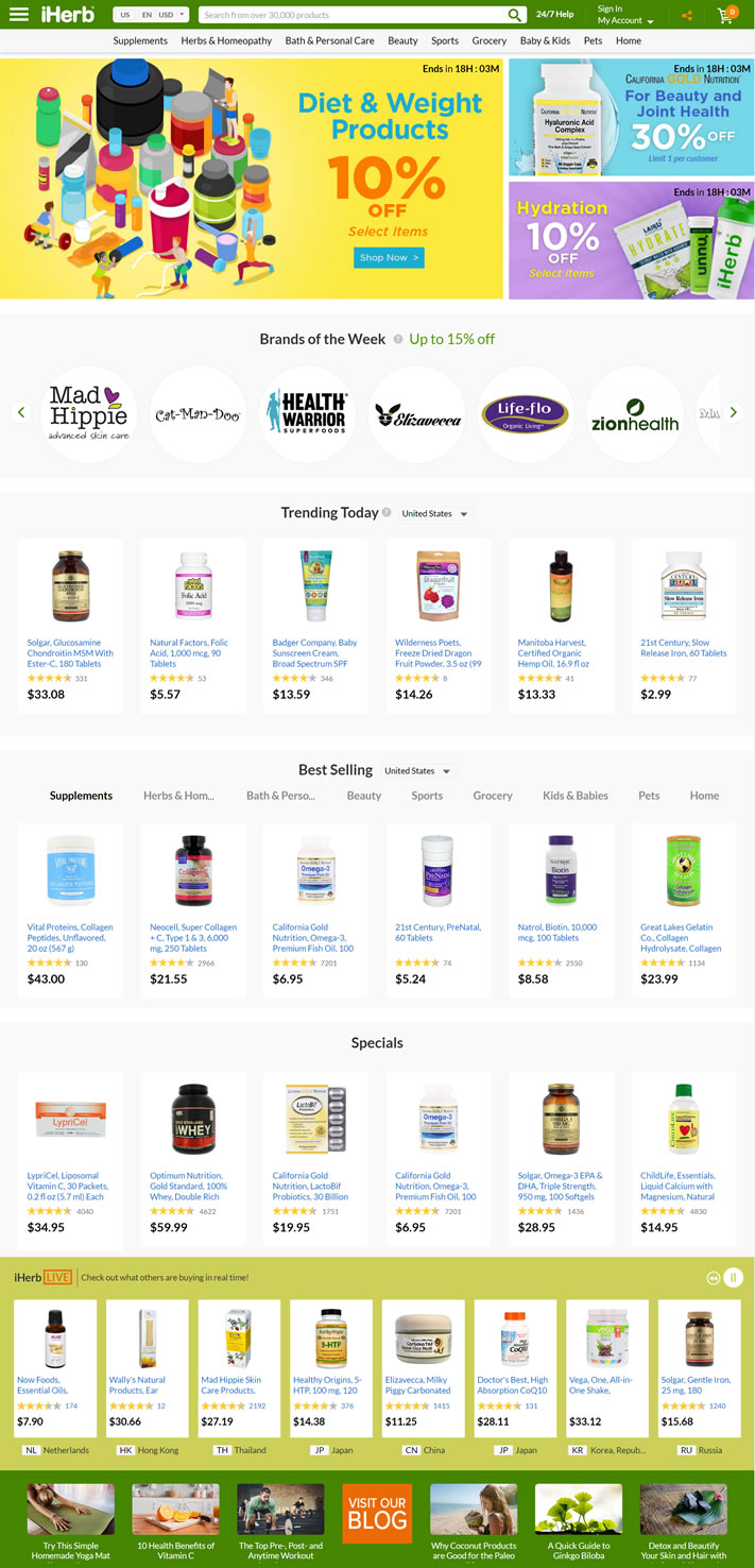 Vitamins, Supplements & Natural Health Products: iHerb