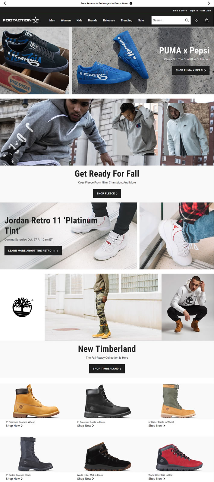American Casual Shoes, Sneakers & Clothing Retailers: Footaction