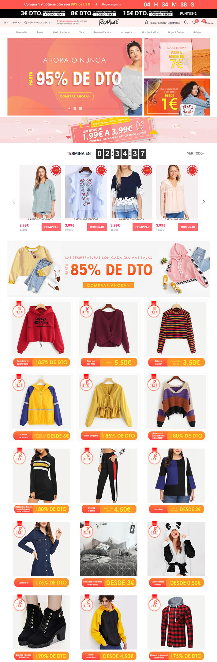 ROMWE Spain: Fashion Women’s Shopping Website