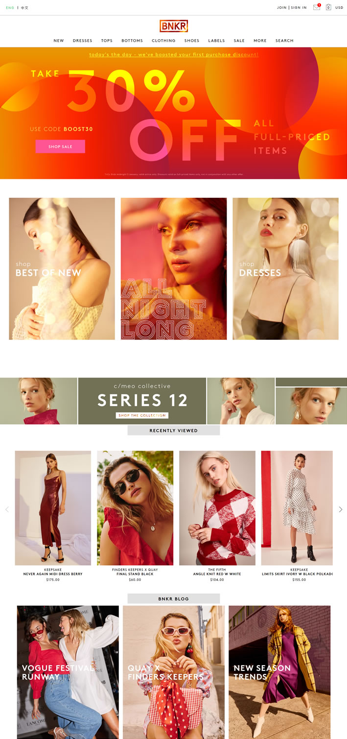 Bnkr Australia Official Site: Women’s Fashion Clothing & Shoes