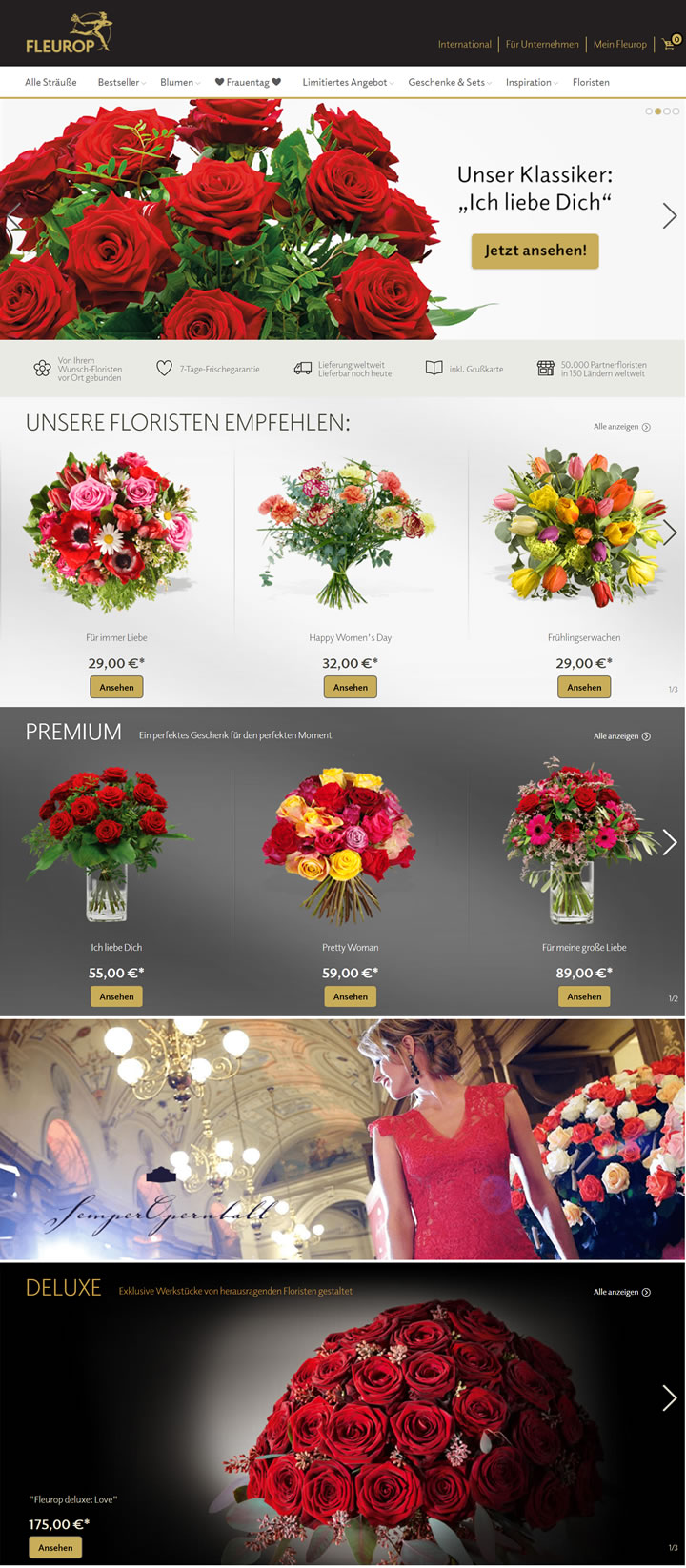 German Online Flower Shop: Fleurop
