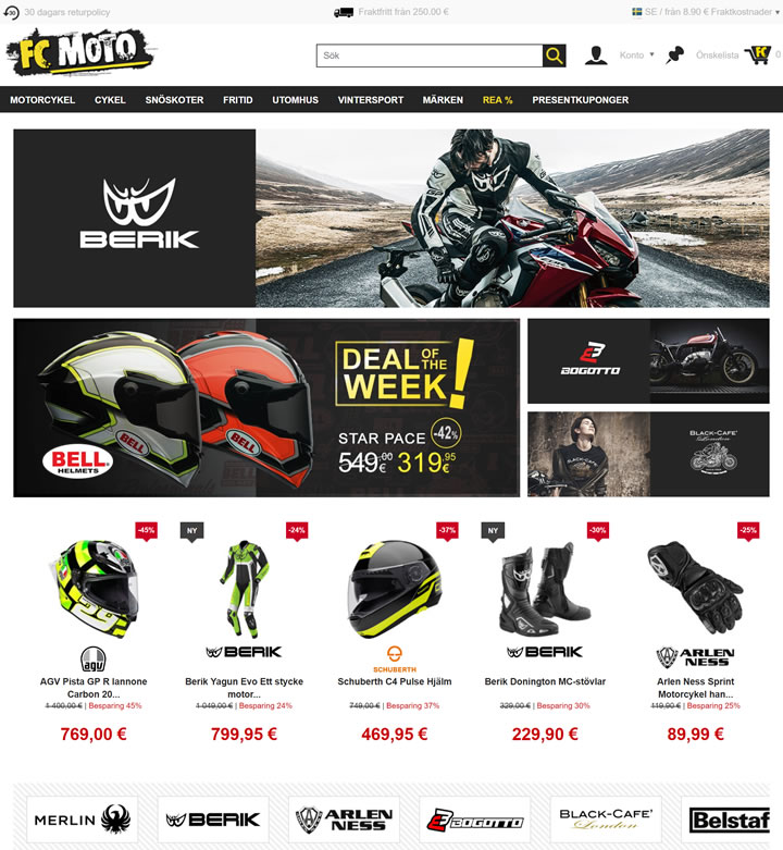 European Motorcycle Clothing and Helmets Store: FC-Moto