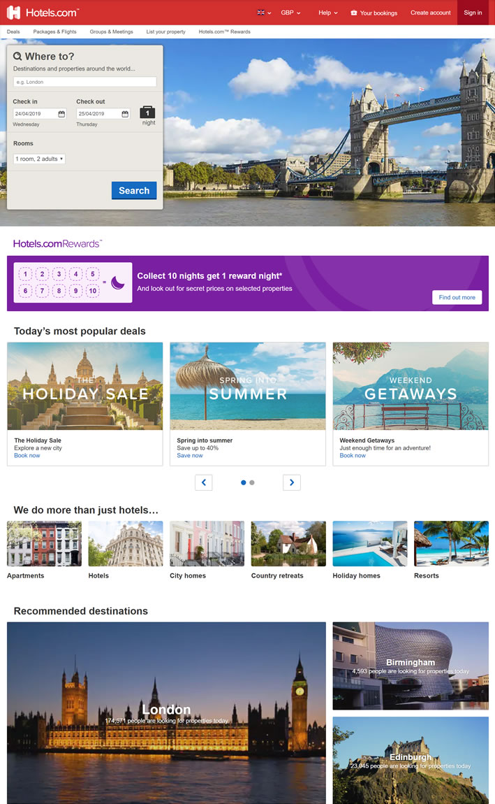 Hotels.com UK: The world’s Leading Hotel Accommodation Provider