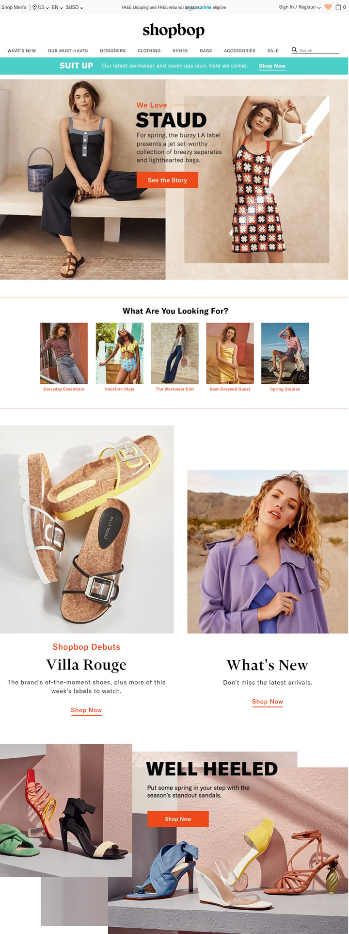 US Online Fashion Apparel and Accessories Shop: Shopbop