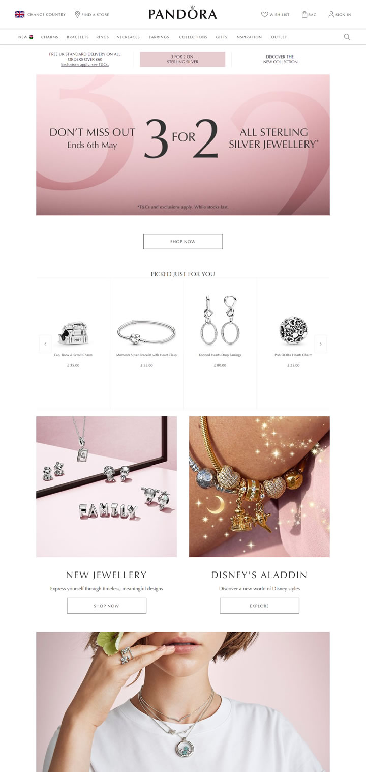 PANDORA Jewellery UK Official Site: PANDORA UK