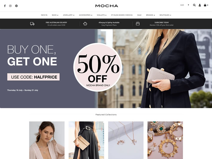 Mocha Australia Official Site: Bags, Wallets, Jewellery and Accessories